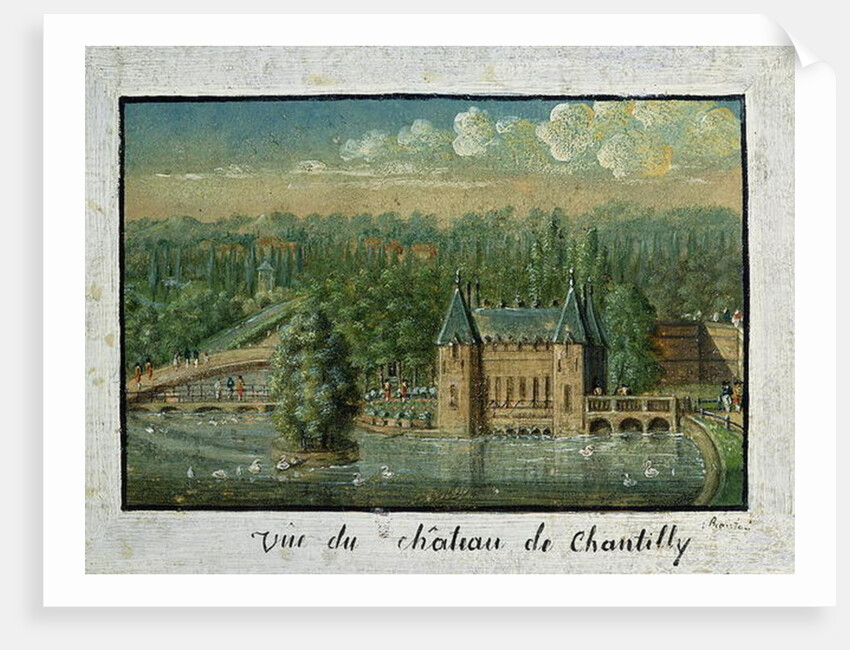 The Chateau de Chantilly by French School