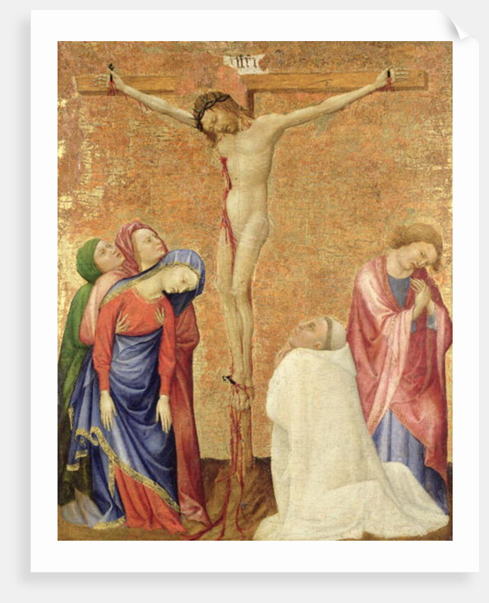 Calvary with a Carthusian Monk, 1389-95 by Jean de Beaumetz