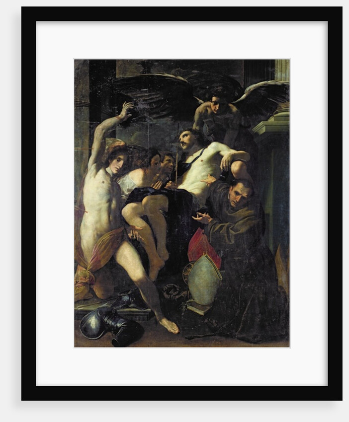 Christ Adored by Angels, St. Sebastian and St. Bonaventure by Carlo Bononi