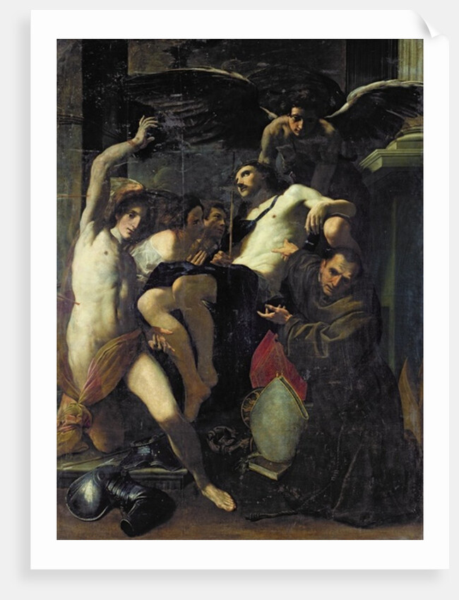 Christ Adored by Angels, St. Sebastian and St. Bonaventure by Carlo Bononi