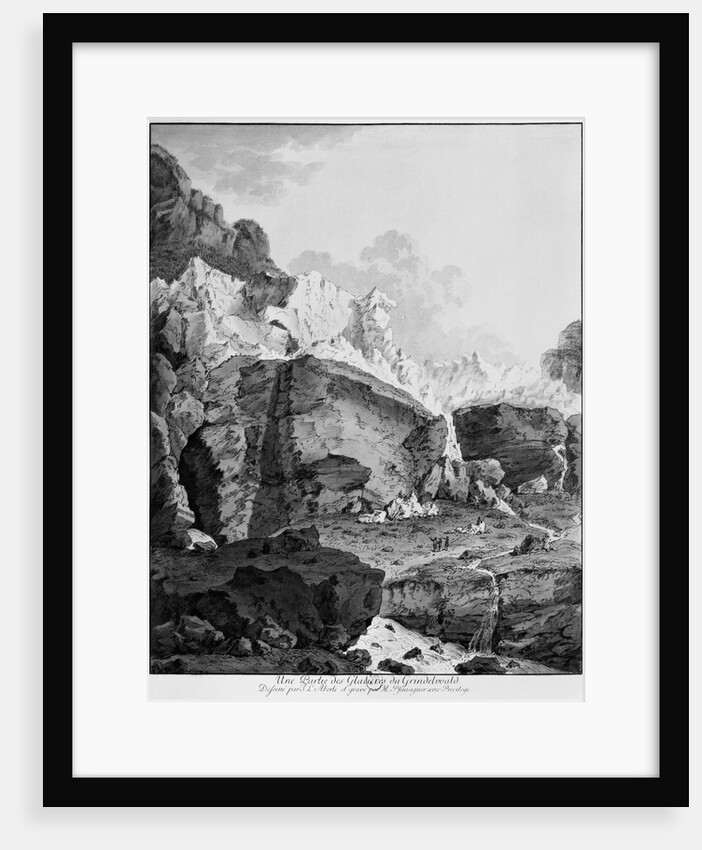 Glaciers of Grindelwald by Johann Ludwig Aberli
