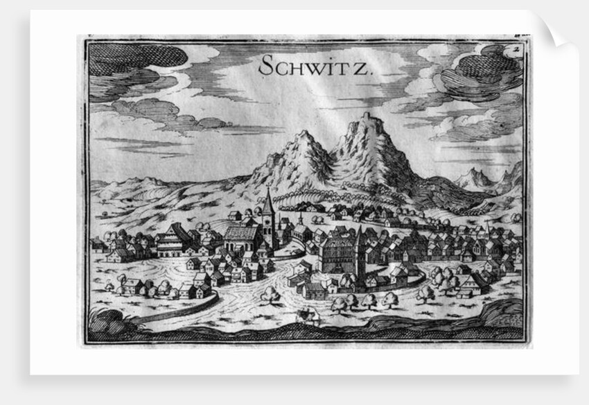 View of Schwyz by French School