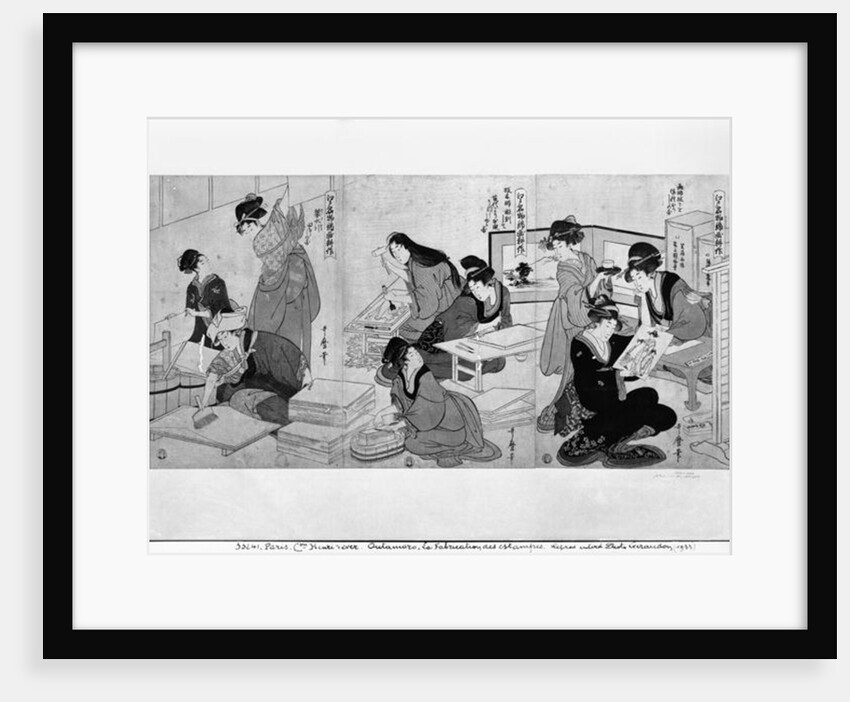 Making prints by Kitagawa Utamaro