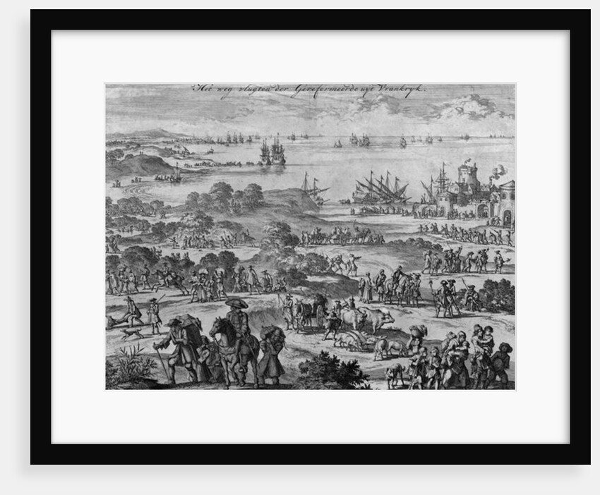 Protestants leaving France by Jan Luyken