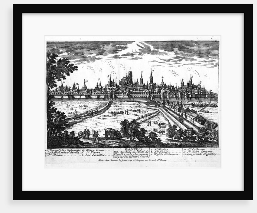 View of Ghent by French School