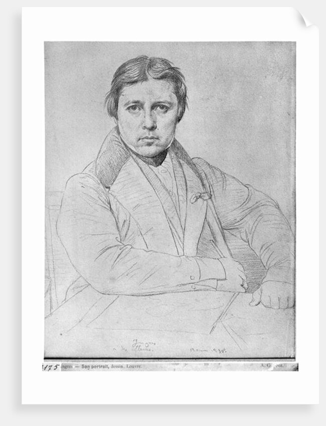 Self Portrait, 1835 by Jean Auguste Dominique Ingres