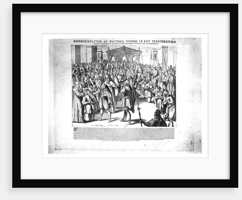 Henri IV curing the sufferers of scrofula by Pierre Firens