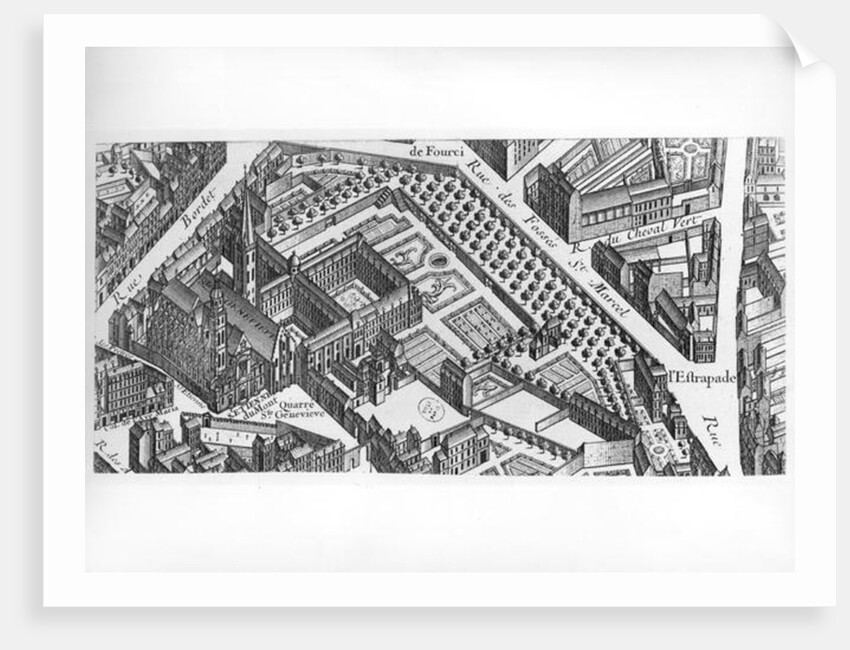 Plan of Paris, known as the 'Plan de Turgot' by Louis Bretez