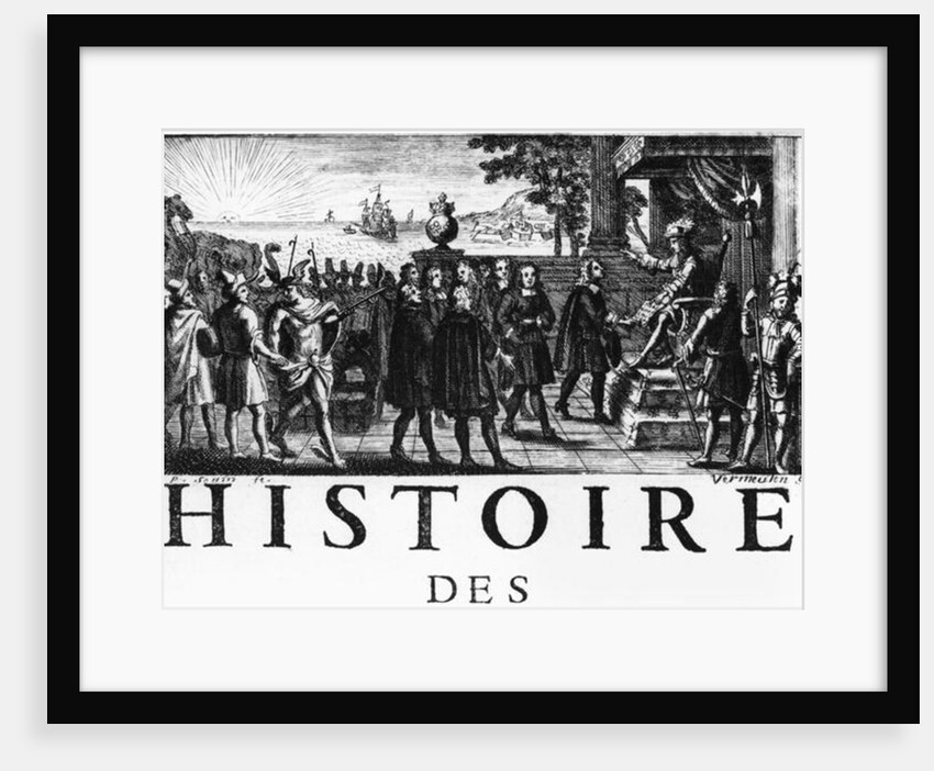 Foundation by Louis XIV, king of France, of the Oriental India Company by Adam Frans van der Meulen