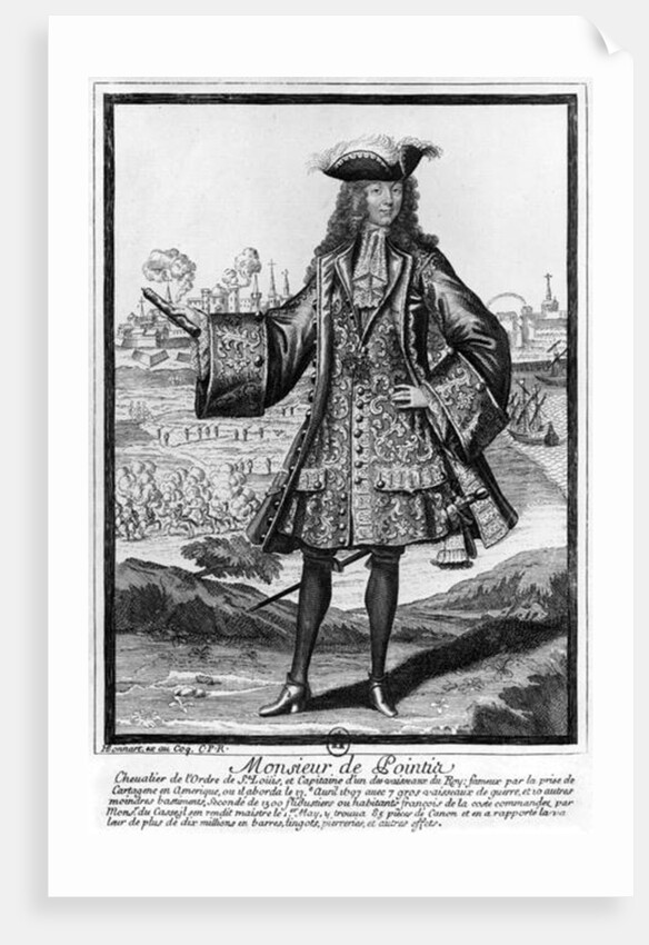 Jean Bernard Desjean Baron de Pointis by Henri Bonnart