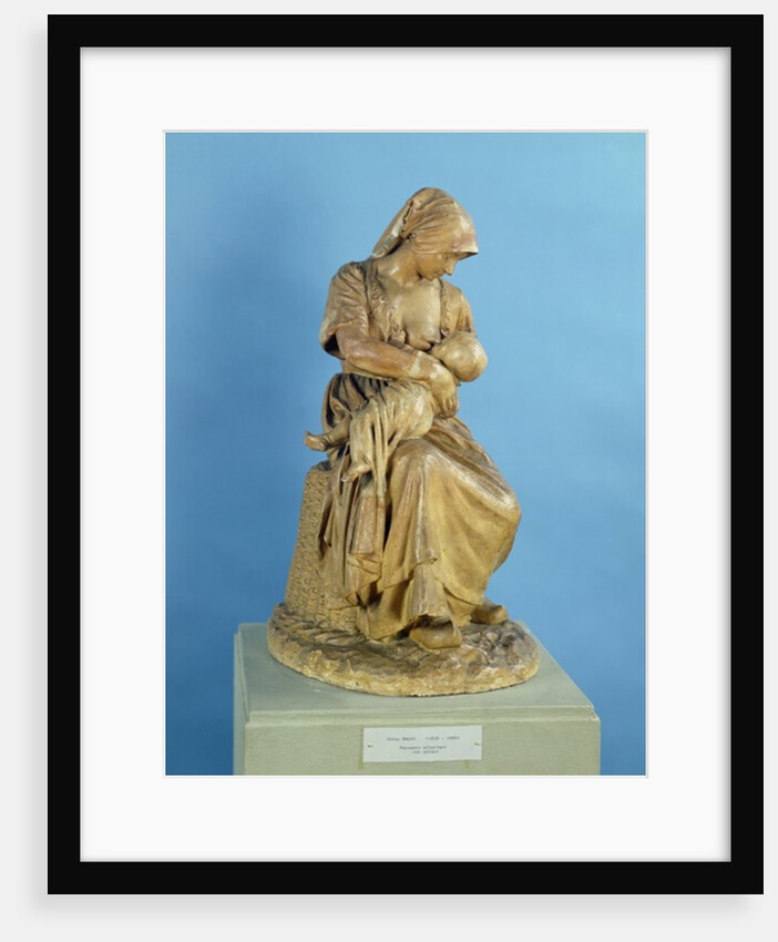 Peasant Woman Feeding her Child by Aime Jules Dalou