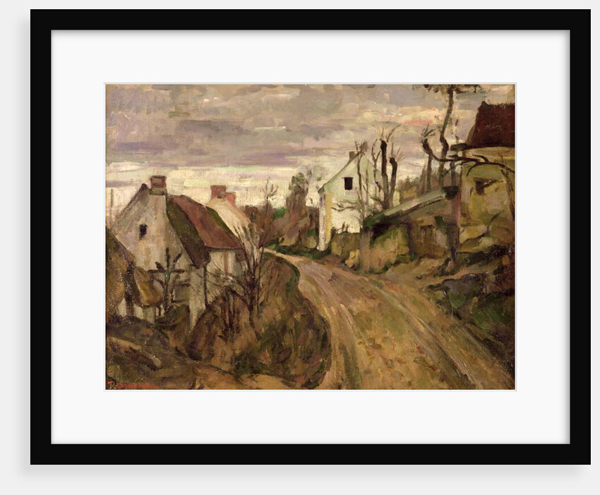 The Village Road, Auvers, c.1872-73 by Paul Cezanne