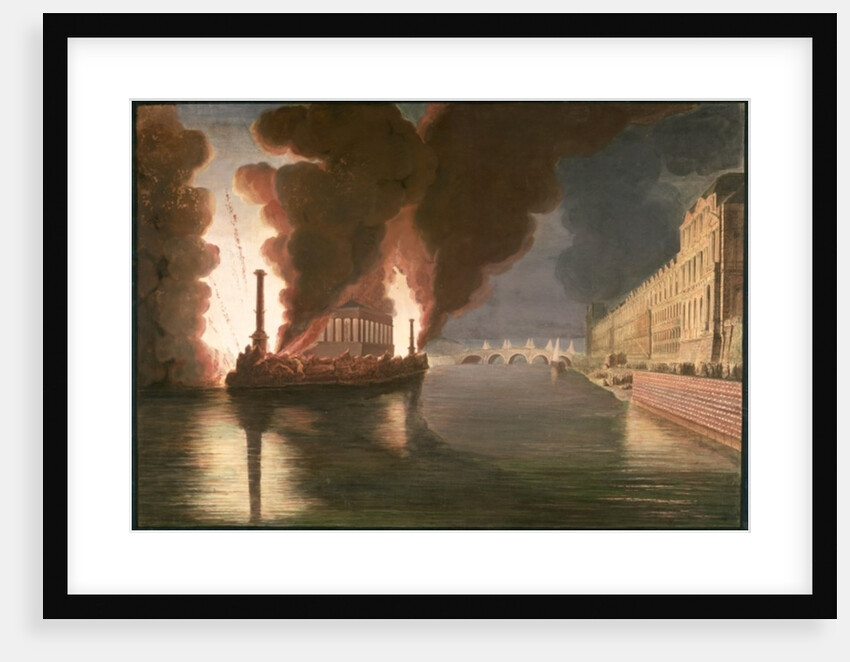 Fireworks on the Seine by Francesco Piranesi