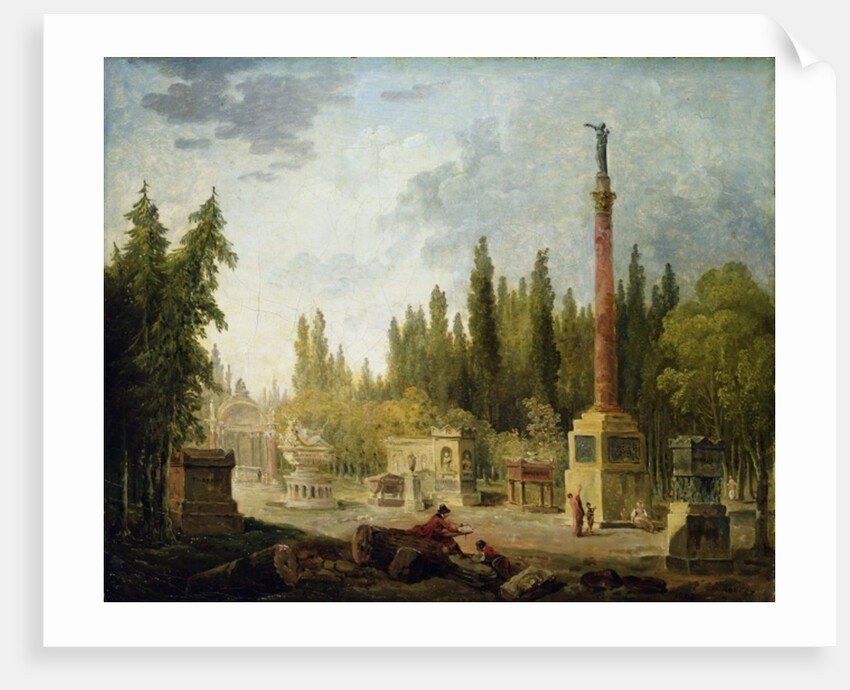 The Garden of the Musee des Monuments Francais, 1795-1808 by Hubert Robert