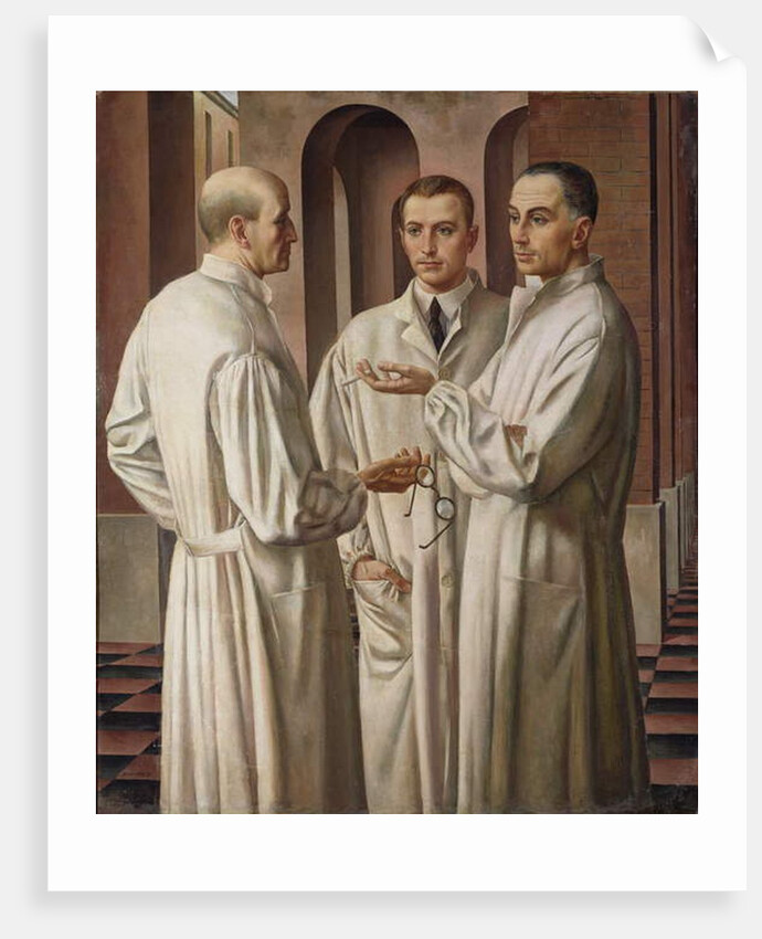 Three Surgeons, 1926 by Ubaldo Oppi