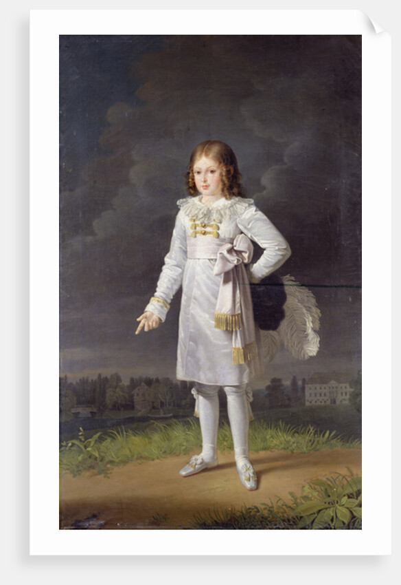 Frederic-Napoleon Prince Bacciochi, 1819 by Barbara Krafft