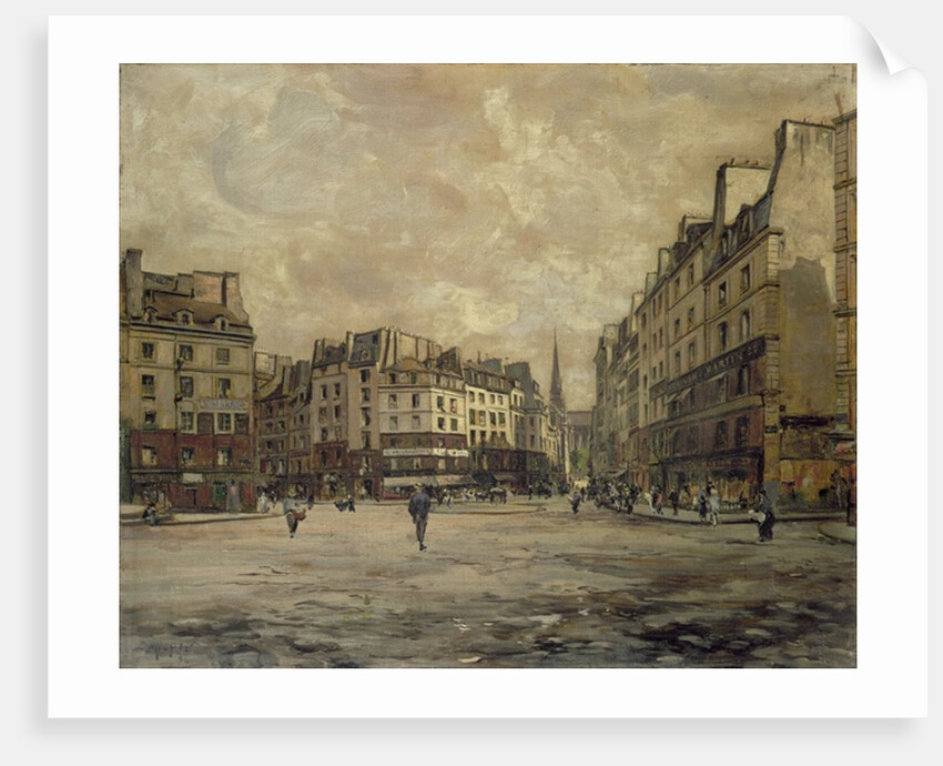 Place Maubert, Paris, 1888 by Emmanuel Lansyer