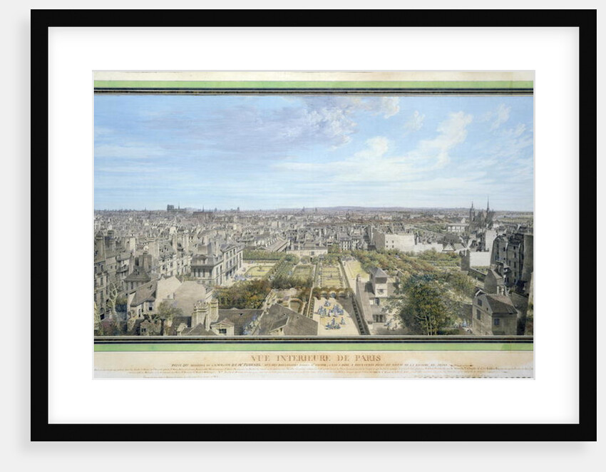Panoramic View of Paris Towards the North, 1786 by Louis-Nicolas de Lespinasse