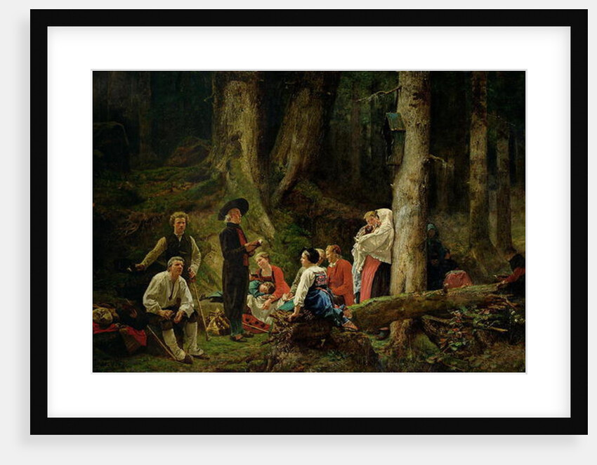 The Pilgrims from the Abbey of St. Odile by Gustave Brion