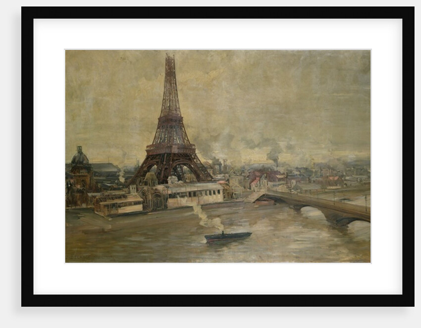 The Construction of the Eiffel Tower, January 1889 by Paul Louis Delance