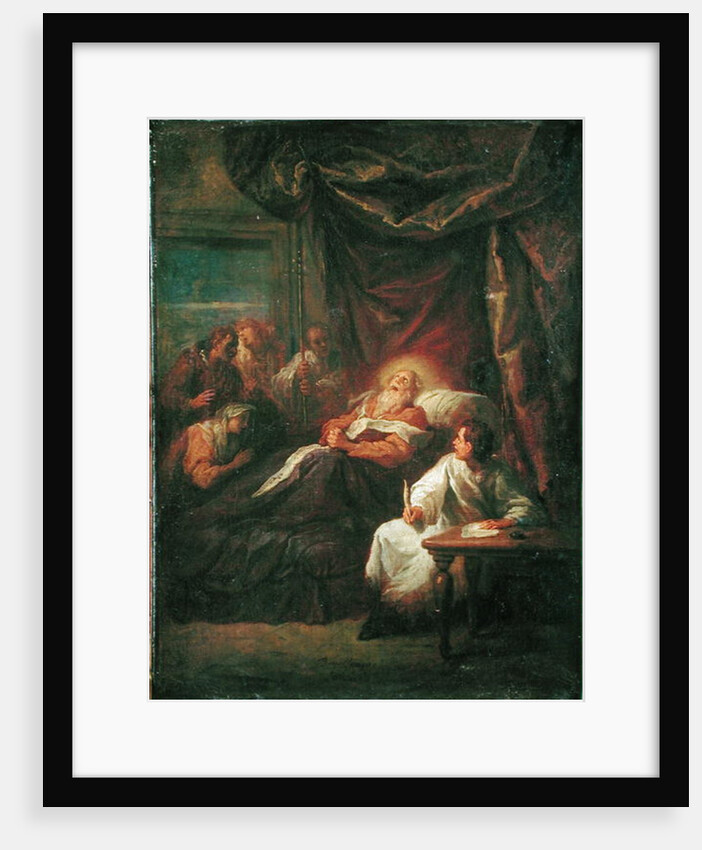 The Death of St. Ambrose, before 1706 by Bon de Boulogne