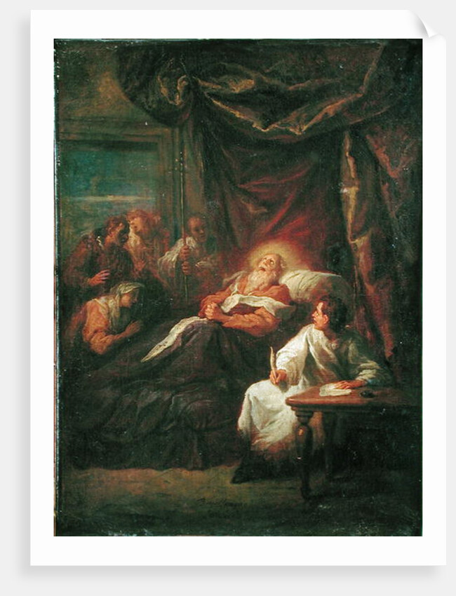 The Death of St. Ambrose, before 1706 by Bon de Boulogne