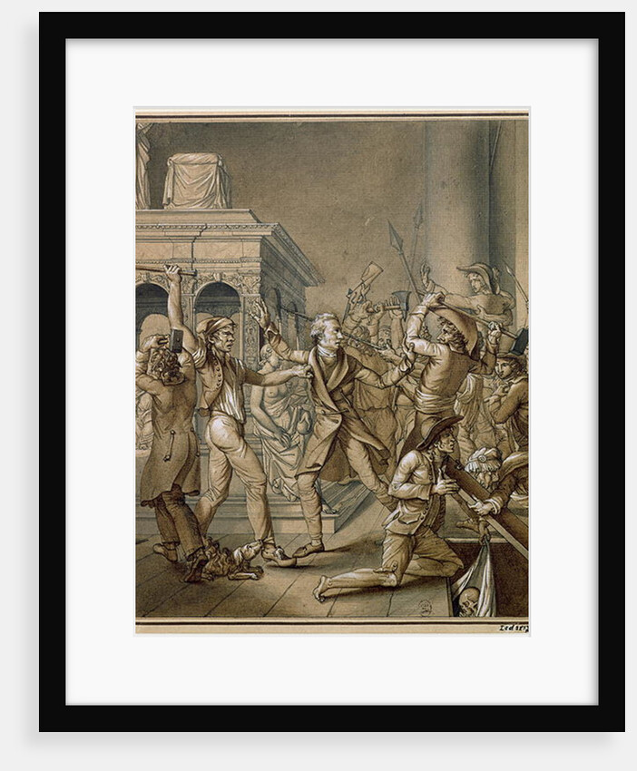 Alexandre Lenoir opposing the destruction of the royal tombs of the French monarchy in the Church of Saint-Denis by Pierre Joseph Lafontaine