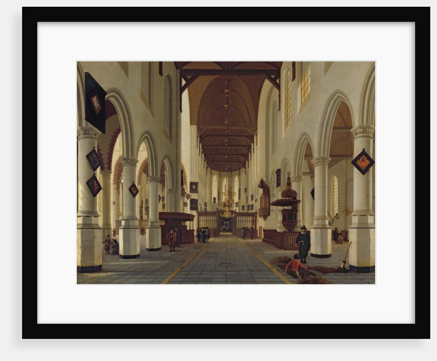 Interior of the Oude Kerk, Delft, c.1660-70 by Hendrik Cornelisz. van Vliet