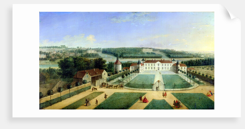 Chateau of Charles Guillaume Le Normant, Seigneur d'Etoilles by Charles Laurent Grevenbroeck