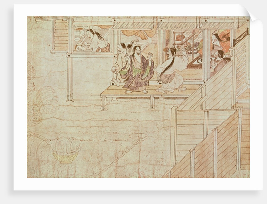 Detail from Shigisan Engi Emaki, Kamakura Period by School Japanese