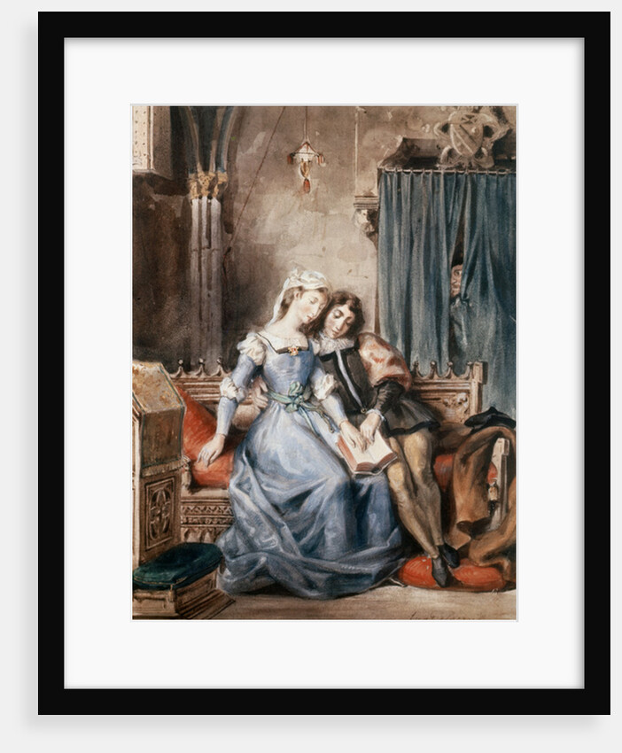 Paolo Malatesta and Francesca da Rimini by Ferdinand Victor Eugene Delacroix