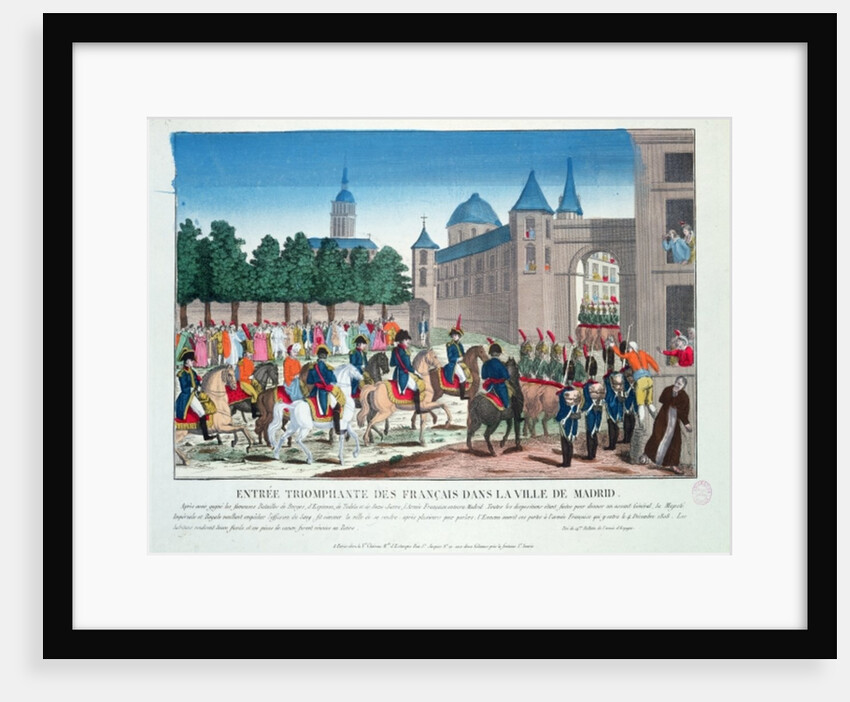 Triumphant Entry of the French into Madrid, 4th December 1808 by French School