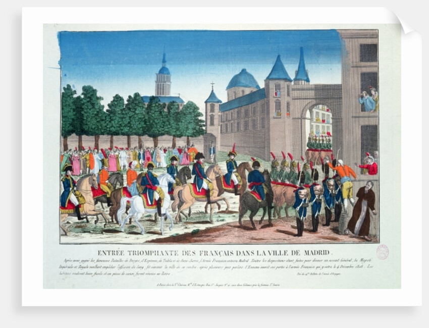Triumphant Entry of the French into Madrid, 4th December 1808 by French School