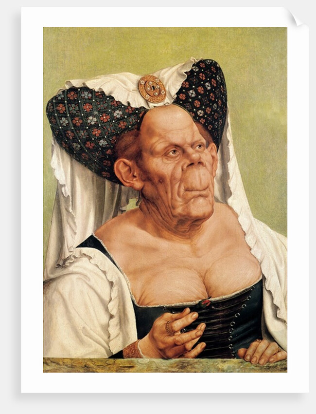 A Grotesque Old Woman, possibly Princess Margaret of Tyrol, c.1525-30 by Quentin Massys or Matsys