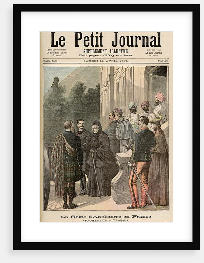 The Queen of England in France: A Walk in Grasse by Fortune Louis & Meyer Henri Meaulle