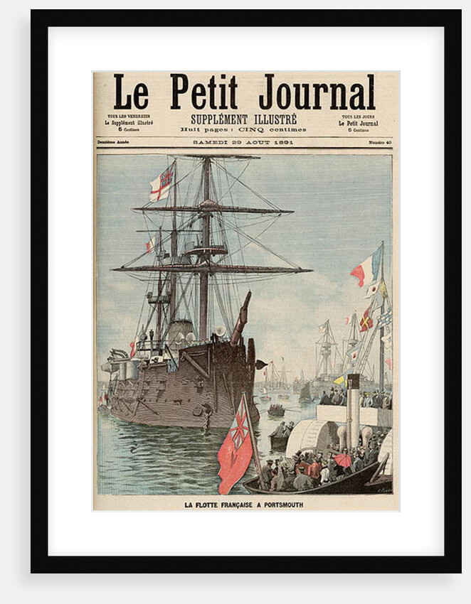 The French Flotilla in Portsmouth by Fortune Louis Meaulle