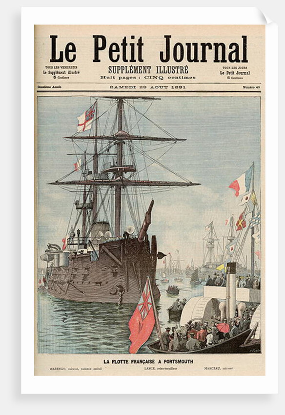 The French Flotilla in Portsmouth by Fortune Louis Meaulle