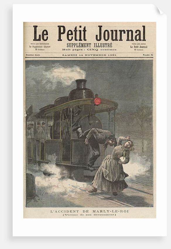 An Accident at Marly-le-Roi: Victim of his Dedication by Fortune Louis & Meyer Henri Meaulle