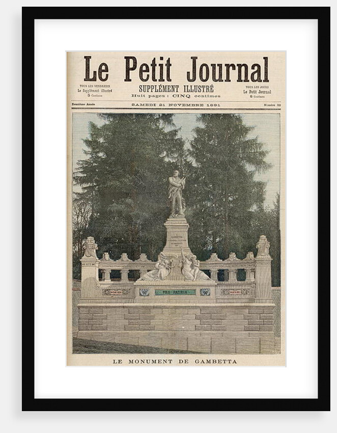 Monument to Gambetta at Ville-d'Avray by Fortune Louis & Meyer Henri Meaulle