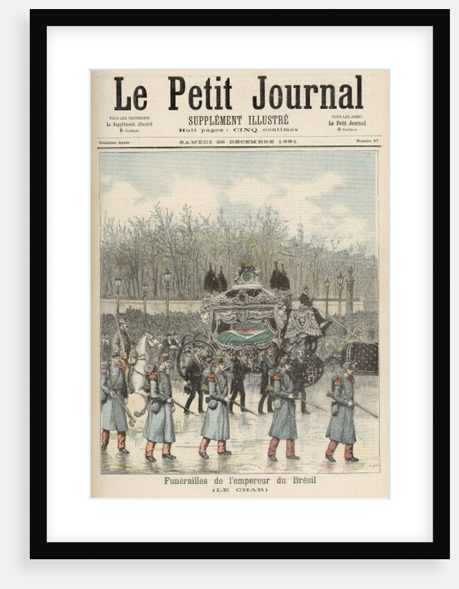 The Funeral of the Emperor of Brazil: The Carriage by Henri Meyer