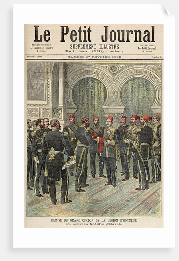Return of the Grand Cordon of the Legion of Honour to the New Khedive of Egypt by Henri Meyer