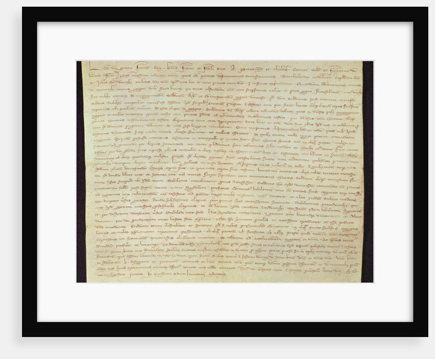 Letter from Louis IX to his brother Alphonse Comte de Poitiers, 11th August 1251 by IX Louis
