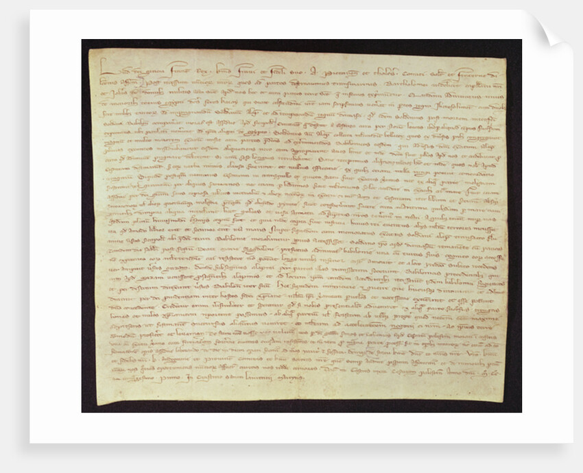 Letter from Louis IX to his brother Alphonse Comte de Poitiers, 11th August 1251 by IX Louis