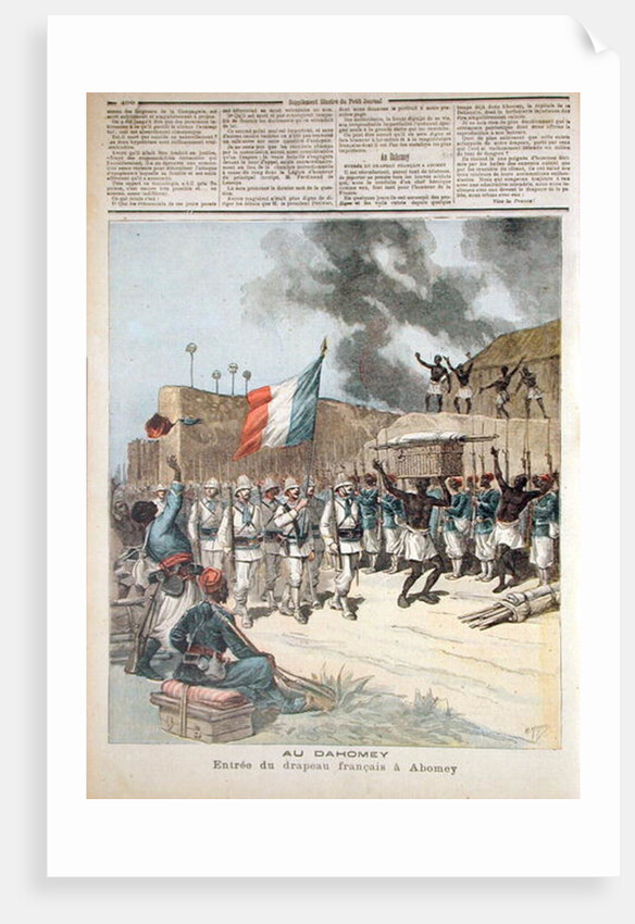 The French Flag Entering Abomey by Henri Meyer