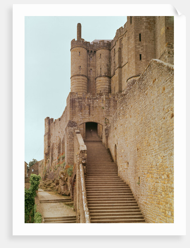 Entrance to the abbey by French School