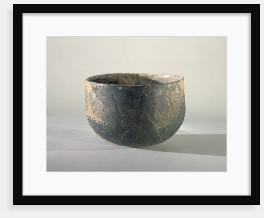 Vessel with a ribbon-style decoration, Danubian Neolithic by Prehistoric Prehistoric