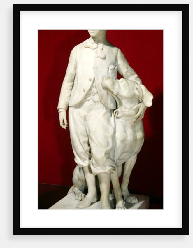 Louis-Eugene-Napoleon Bonaparte with his dog, Nero, 1865 by Jean-Baptiste Carpeaux