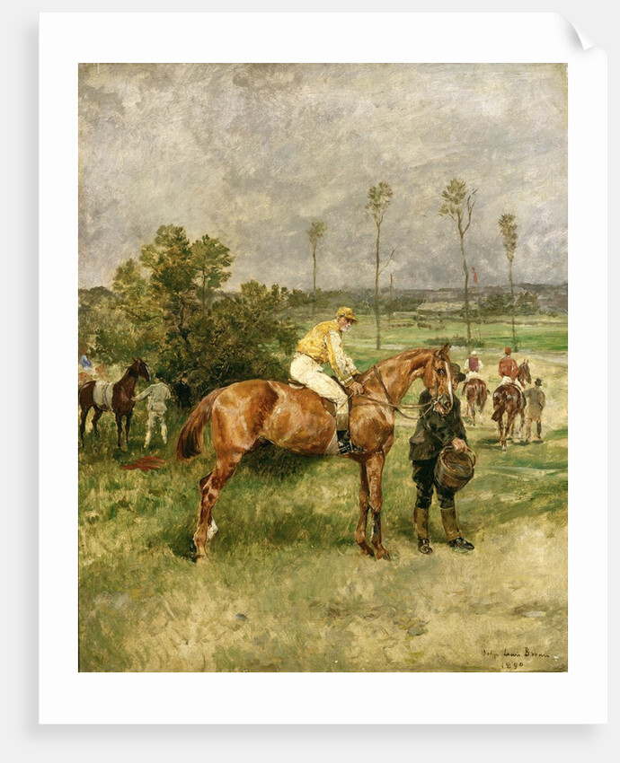 Before the Start, 1890 by John Lewis Brown