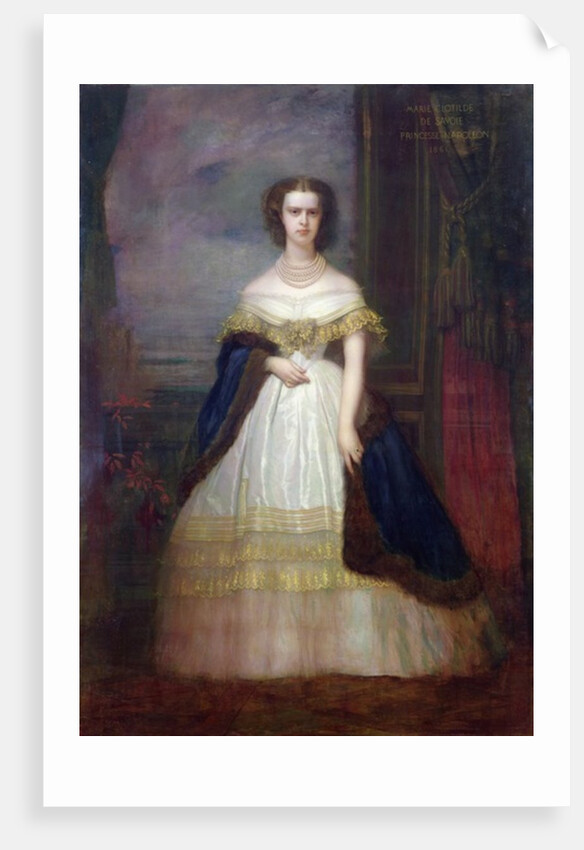 Marie-Clotilde Therese Louise Princess of Savoy, 1860 by Antoine Auguste Ernest Herbert or Hebert