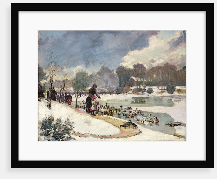 Ducks in the Bois de Boulogne by Emile Antoine Guillier